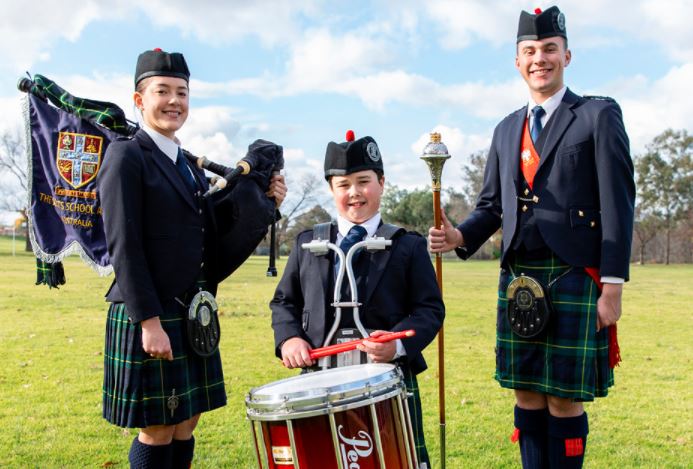 Students with The Scots College Albury.