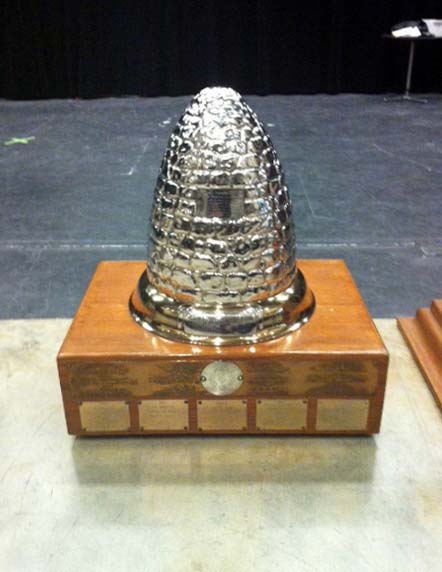 The BCPA's MacCrimmon Cairn trophy for professional piobaireachd at its Annual Gathering