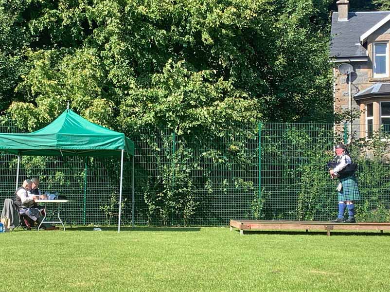 Willie McCallum competing at the 2021 version of the Argyllshire Gathering.