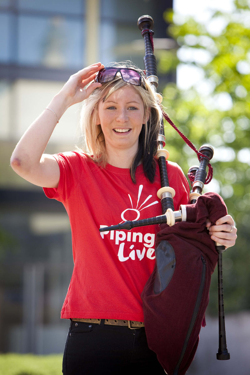 Muirhead opening Piping Live! in 2010.