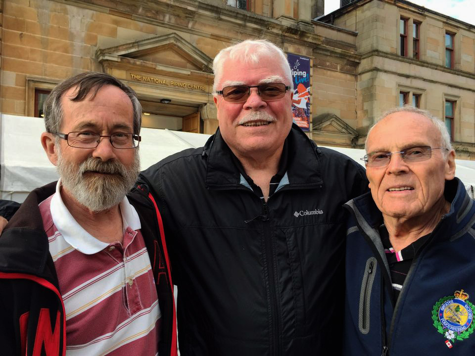 L-R: Hal Senyk, Ken Eller and Jamie Troy, Glasgow, 2019.