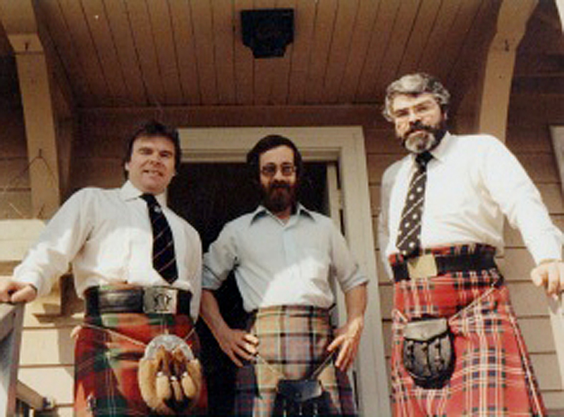 L-R: Jamie Troy, Hal Senyk and Kenn Eller, c.1980